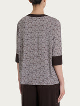 Cardigan corto con cubi in Viscosa Summer Grigi Donna - Ragno