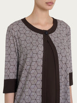 Cardigan corto con cubi in Viscosa Summer Grigi Donna - Ragno