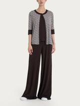 Cardigan corto con cubi in Viscosa Summer Grigi Donna - Ragno