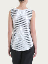 Top smanicato con dots in Viscosa Summer Bianchi Donna - Ragno