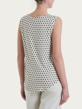 Top smanicato con dots in Viscosa Summer Bianchi Donna - Ragno