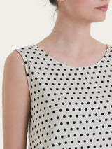 Top smanicato con dots in Viscosa Summer Bianchi Donna - Ragno