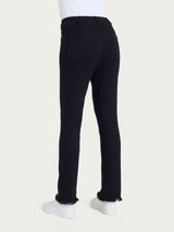 Jeans sfrangiato dritto con tasche in Light denim Neri Donna - Ragno