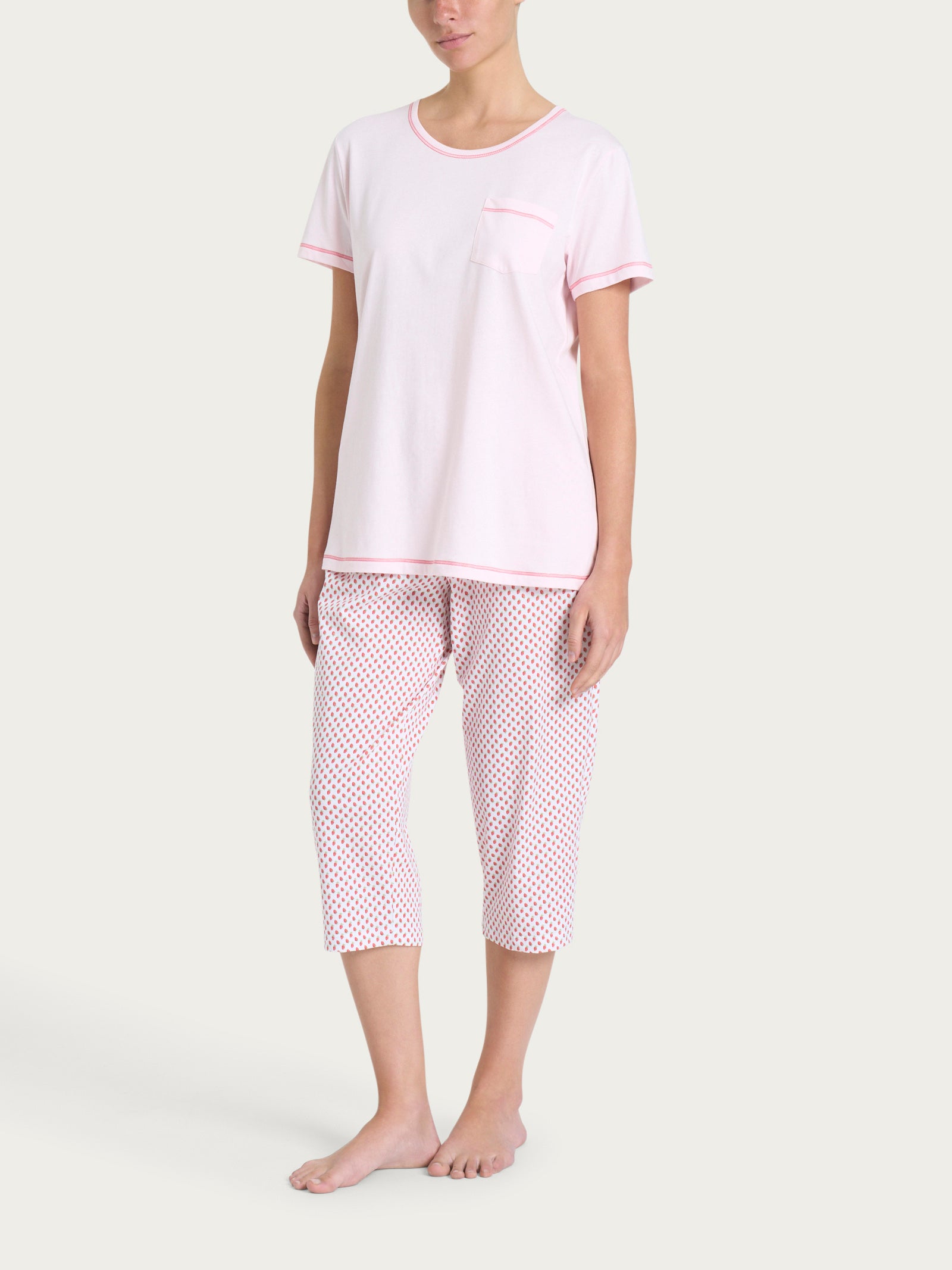 Pigiama corto pinocchietto in Jersey di cotone