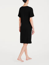 Abito tinta unita con nodo in Viscosa Summer Neri Donna - Ragno