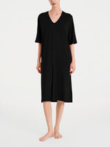 Abito con spacco frontale in Viscosa Summer Neri Donna - Ragno