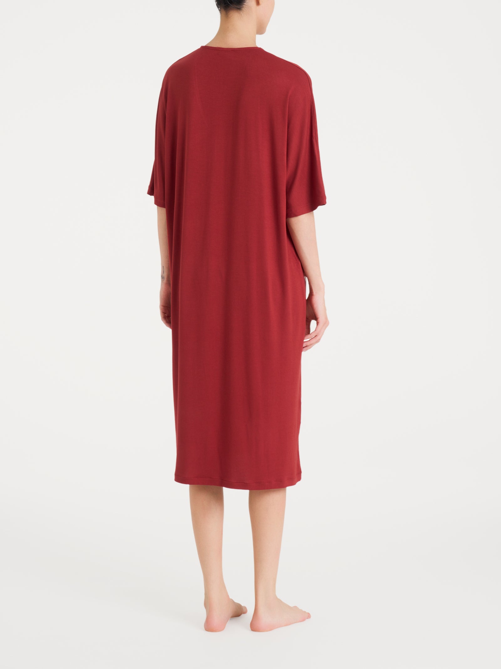 Abito con spacco frontale in Viscosa Summer Rossi Donna - Ragno
