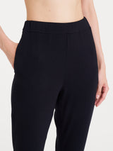 Pantalone pinocchietto in Viscosa Summer Neri Donna - Ragno