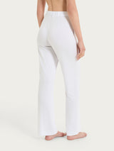 Pantalone ampio tinta unita in Ecoseta Bianchi Donna - Ragno