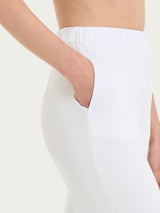 Pantalone ampio tinta unita in Viscosa Summer Bianchi Donna - Ragno