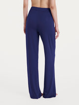 Pantalone ampio tinta unita in Viscosa Summer Blu Donna - Ragno