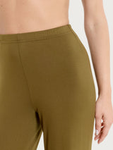 Pantalone ampio tinta unita in Viscosa Summer Verdi Donna - Ragno