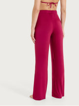 Pantalone ampio tinta unita in Viscosa Summer Rossi Donna - Ragno