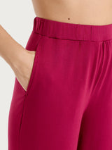 Pantalone ampio tinta unita in Viscosa Summer Rossi Donna - Ragno
