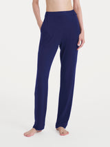 Pantalone dritto con tasche in Viscosa Summer Blu Donna - Ragno