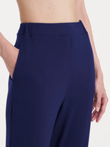 Pantalone dritto con tasche in Viscosa Summer Blu Donna - Ragno