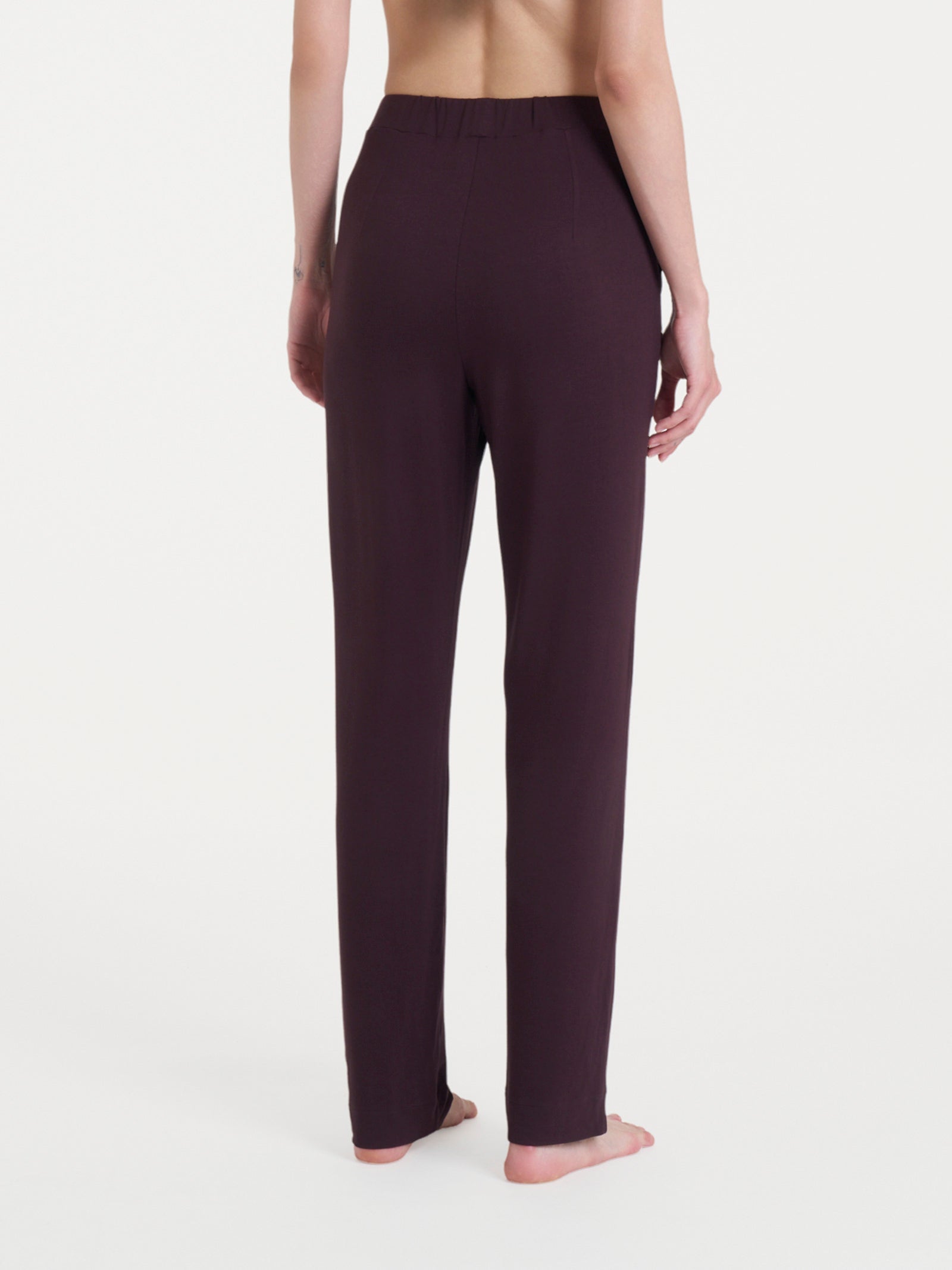 Pantalone dritto con tasche in Viscosa Summer Marroni Donna - Ragno