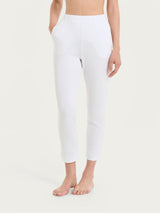 Pantalone capri con tasche in Viscosa Summer Bianchi Donna - Ragno