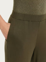 Pantalone capri con tasche in Viscosa Summer Verdi Donna - Ragno