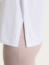 Women's Bianco Viscosa Summer 3/4 Sleeve Plain T-Shirt - Ragno