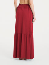 Gonna lunga in Viscosa Summer Rossi Donna - Ragno