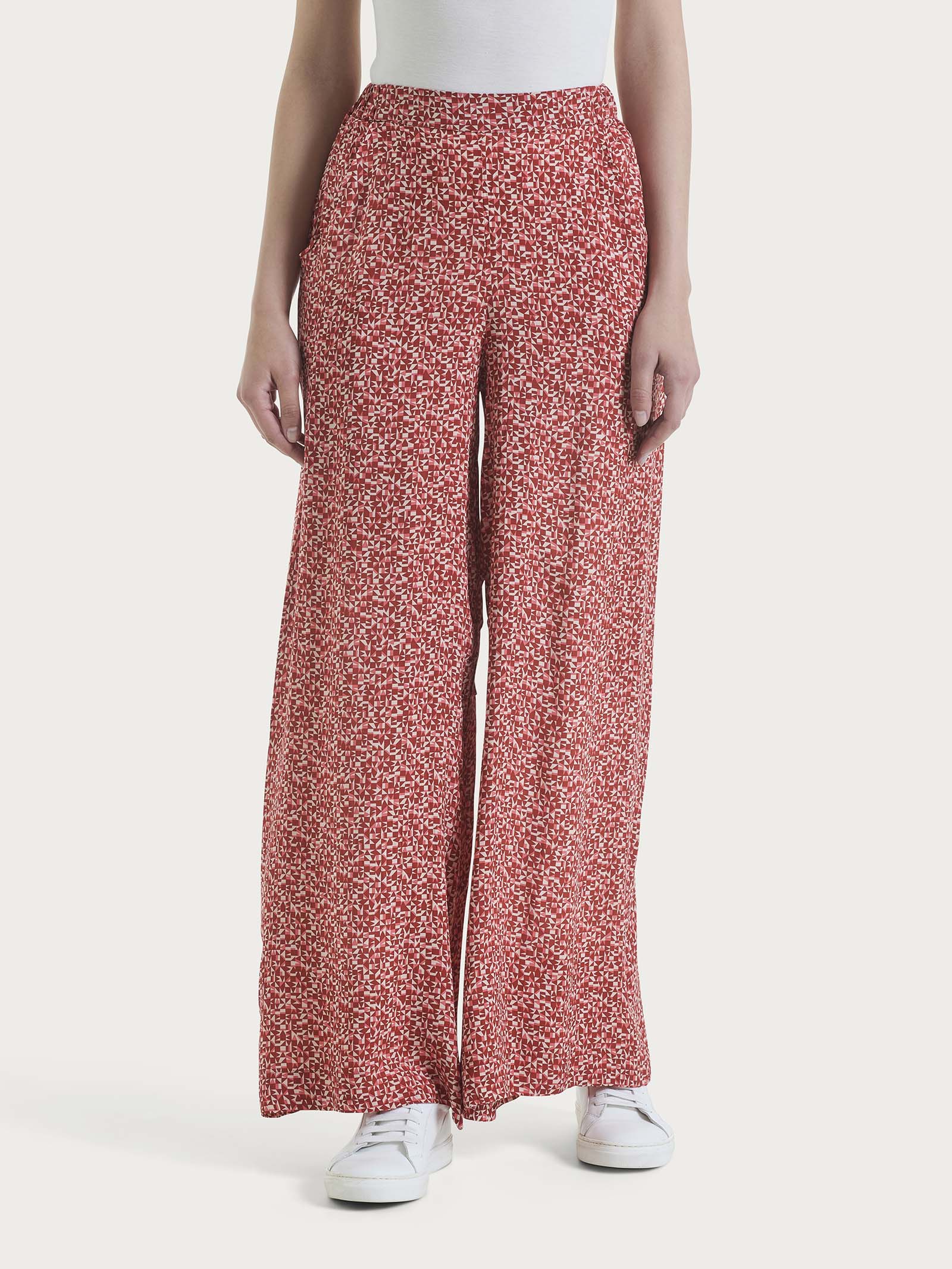 Pantaloni Palazzo Pantaloni Colorati Fantasia Pantalone A Palazzo