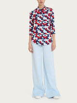Camicia con geometric pattern in Viscosa Summer Azzurri Donna - Ragno