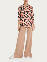 Camicia con geometric pattern in Viscosa Summer Marroni Donna - Ragno