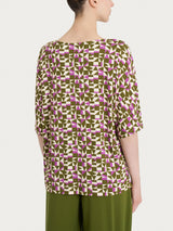 Maglia girocollo con geometric pattern in Viscosa Summer Donna - Ragno