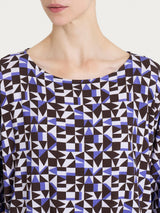 Maglia girocollo con geometric pattern in Viscosa Summer Donna - Ragno