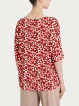 Maglia girocollo con geometric pattern in Viscosa Summer Donna - Ragno