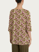 Maglia con scollo a barchetta e geometric pattern in Viscosa Summer Donna - Ragno
