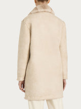Cappotto con revers double-face in Vegan Fur Bianchi Donna - Ragno