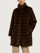 Fuzzy Coat Cappotto double-face Marroni Donna - Ragno