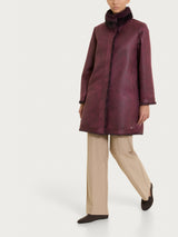 Fuzzy Coat Cappotto double-face Viola Donna - Ragno