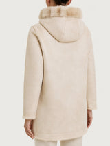Fuzzy Coat Giaccone con cappuccio double-face Bianchi Donna - Ragno