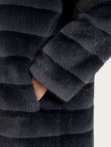 Fuzzy Coat Giaccone con cappuccio double-face Grigi Donna - Ragno