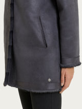 Fuzzy Coat Giaccone con cappuccio double-face Grigi Donna - Ragno
