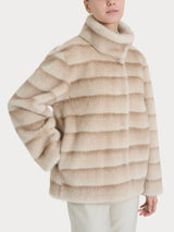 Giacca double-face in Vegan Fur Bianchi Donna - Ragno