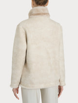 Giacca double-face in Vegan Fur Bianchi Donna - Ragno