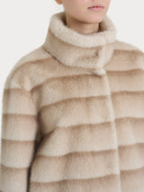 Giacca double-face in Vegan Fur Bianchi Donna - Ragno