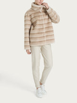 Giacca double-face in Vegan Fur Bianchi Donna - Ragno