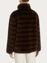 Giacca double-face in Vegan Fur Marroni Donna - Ragno