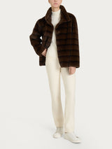 Giacca double-face in Vegan Fur Marroni Donna - Ragno