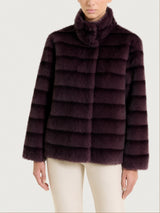 Fuzzy Coat Giacca double-face Viola Donna - Ragno
