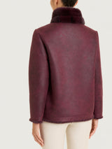 Fuzzy Coat Giacca double-face Viola Donna - Ragno