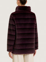 Fuzzy Coat Giacca double-face Viola Donna - Ragno