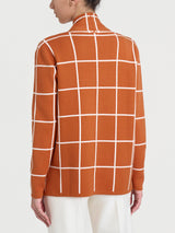 Cardigan aperto con fantasia check in Super Soft Rossi Donna - Ragno