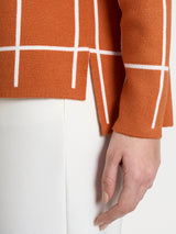 Cardigan aperto con fantasia check in Super Soft Rossi Donna - Ragno