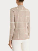 Lupetto con fantasia check in Super Soft Grigi Donna - Ragno